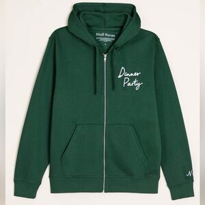 Niall Horan 'Dinner Party' Zip Hoodie - Forest Green